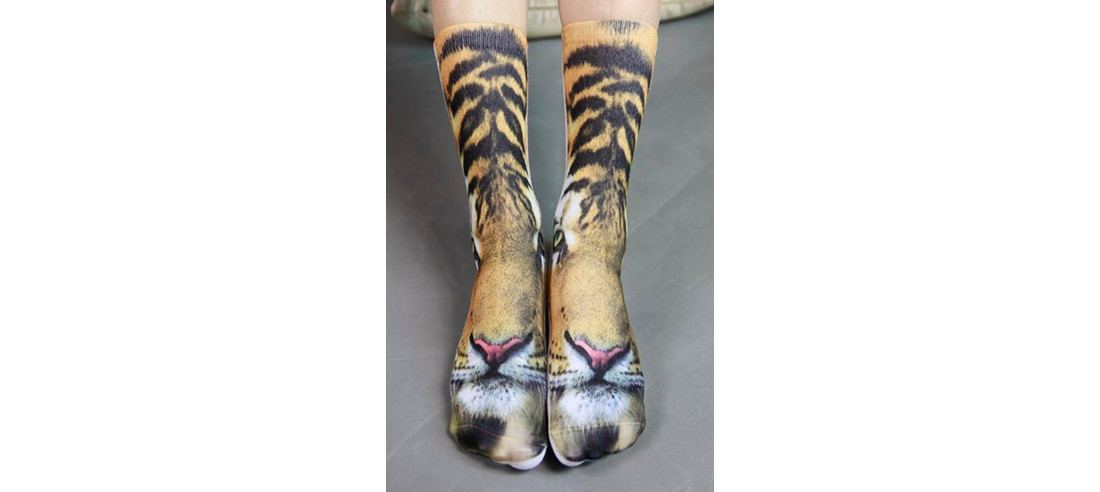 Chaussettes Imprimées Tigre