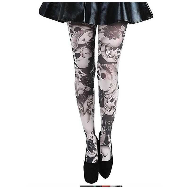 Collant imprimé Riley Skull Pamela Mann