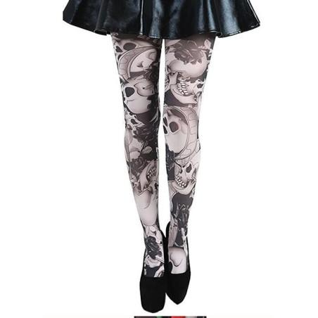 Collant imprimé Riley Skull Pamela Mann