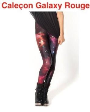 Caleçon Galaxie Brillant Rouge