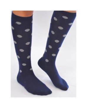  chaussettes marine à pois élégants et tendance