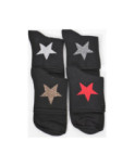 Chaussettes etoiles brillantes Coton
