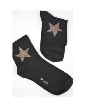 chaussettes bord confort étoiles dorées