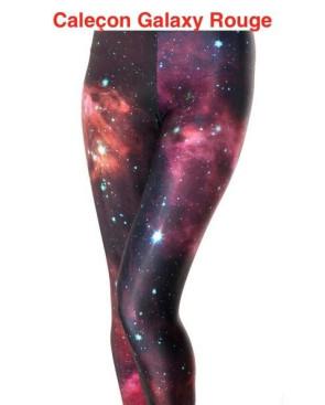  Caleçon Galaxie Brillant Rouge