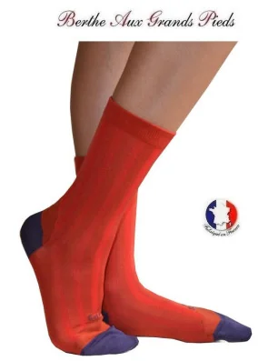 chaussettes-en-soie-Berthe-aux-grands-pieds-orange-sanguine-BAMCS1