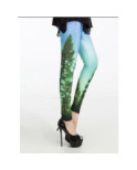 Caleçon lycra brillant forêt étoilée