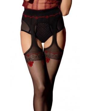 Collant  Amour Rouge Porte JArretelle