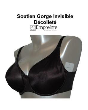 Soutien gorge Empreinte Invisible Noir
