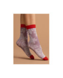 Chaussettes micro Fleurs de Lilas