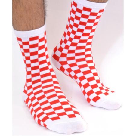 Chaussettes à carreaux Bicolores tendance