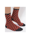 Chaussettes Bicolores à carreaux Noirs