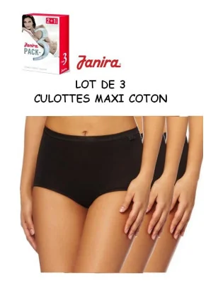 Pack de-3-culotte-Janira-coton-maxi-noir