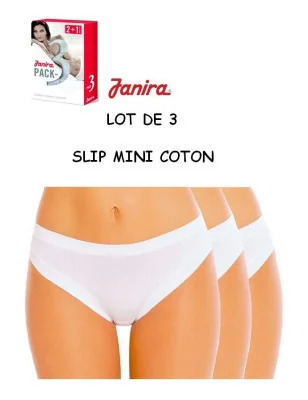 Slip-Mini-Janira-coton-lot-de-3