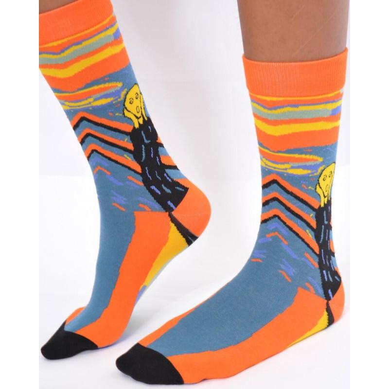 Chaussettes Le cri de Munch