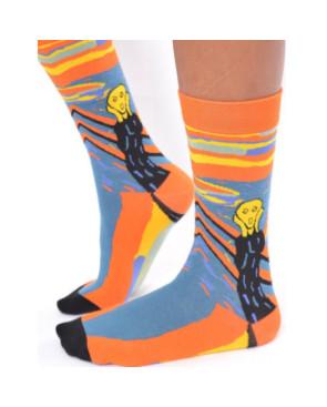 Chaussettes Le cri de Munch