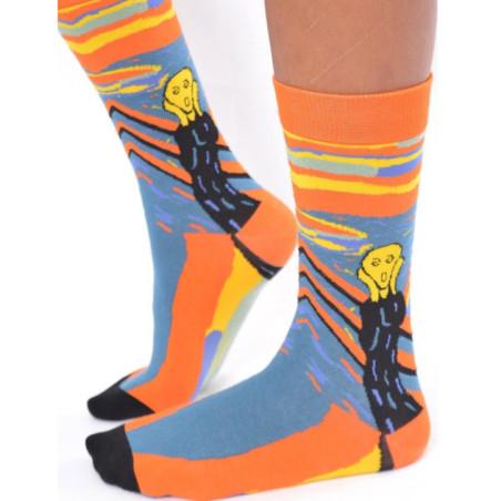 Chaussettes Le cri de Munch