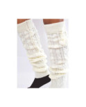 Guêtres hiver laine àPompom ivoire