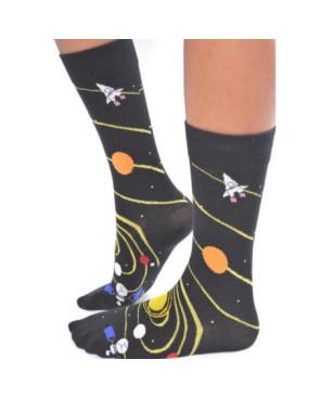 Chaussettes Fantaisie orbite et satelitte