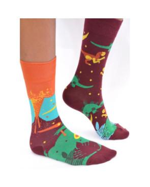 Chaussettes asymétrique ile volcanique du pacifique
