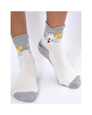 Chaussettes chats Gris Tendance