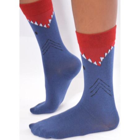 Chaussettes Requins coton Tendance