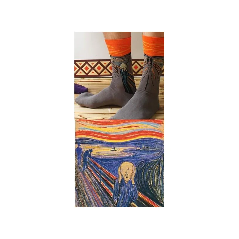 Chaussettes coton le cri  de Munch