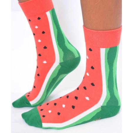 Chaussettes coton Pastéque tendance