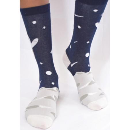 Chaussettes on a marché sur la lune