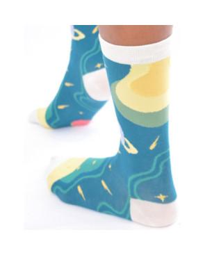 Chaussettes Planète Uranus ciel étoiles