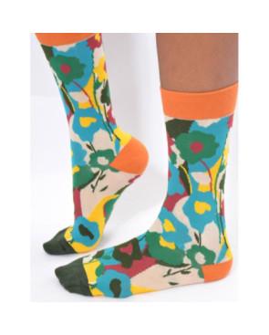 Chaussettes Fleurs Abstraites péchues