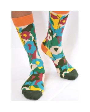 Chaussettes Fleurs Abstraites