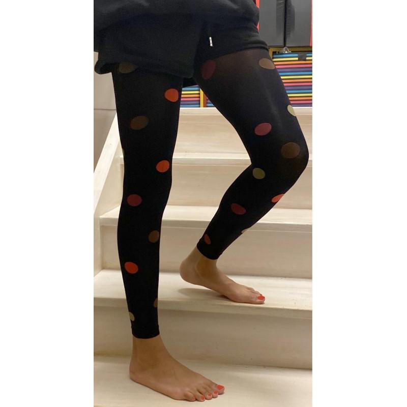 Collant sans pieds Pois Sakura