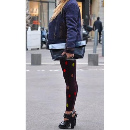 Collant sans pieds Pois Sakura