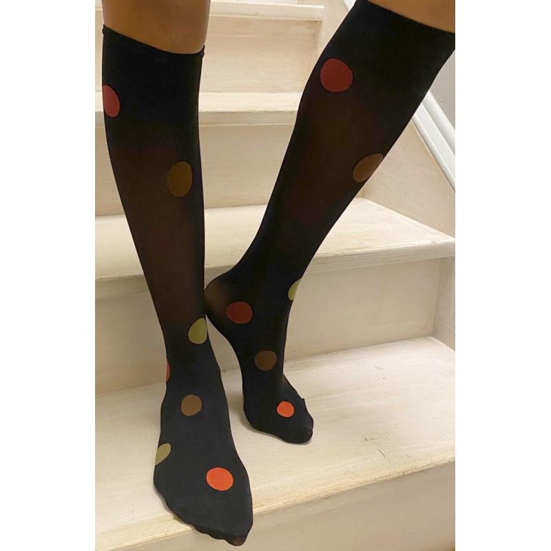 Mi bas à Pois Sakura Tendance