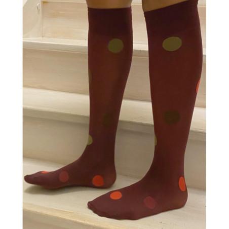 Mi bas à Pois Sakura Tendance