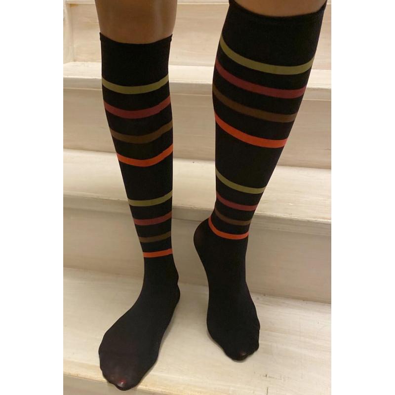Mi Bas opaque Rayures rigolotes rykiel