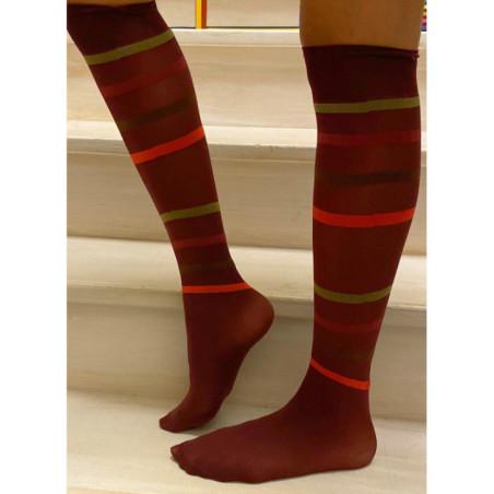 Mi Bas opaque Rayures rigolotes rykiel