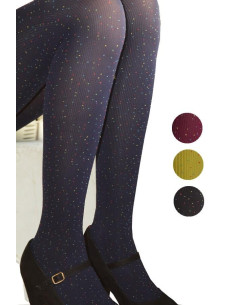 Collant Opaque Plumetis Multicouleur