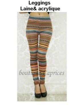 Leggings laine acryl boubou d'afrique