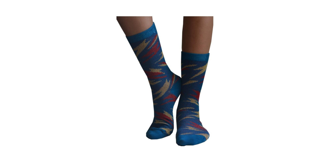 Chaussettes Coton Eclairs psychédélique super héros