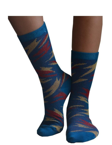 Chaussettes Coton Eclairs psychédélique super héros