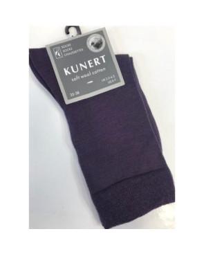  chaussettes violette Kunert laine et coton élégantes