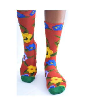  chaussettes bouquet abstraits