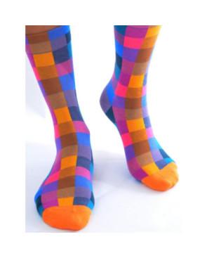  chaussettes à carreaux ludiques
