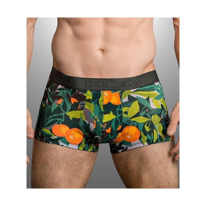 Boxer Imprimé Tropical Tangerine