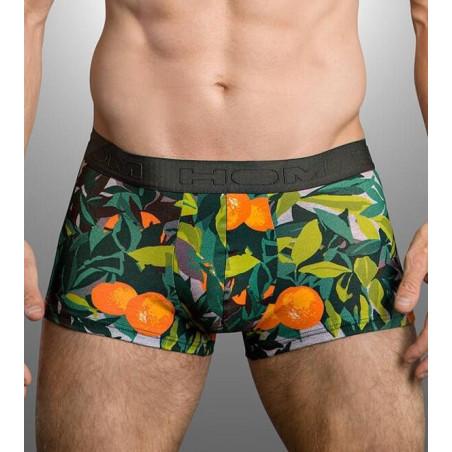 Boxer Imprimé Tropical Tangerine