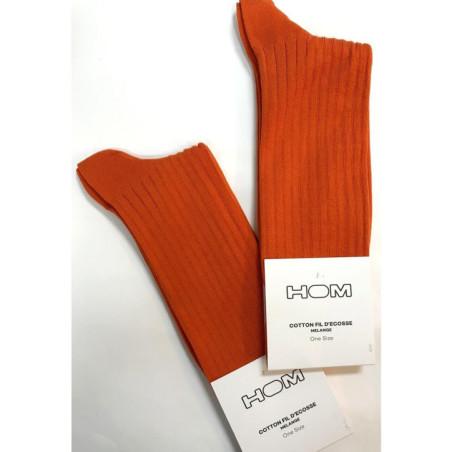 chaussettes Fil D'ecosse Lot 2 paires Oranges