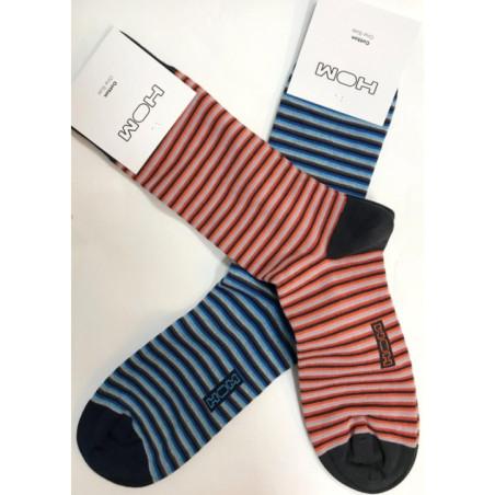 Duo de chaussettes Hom rayures Seventies