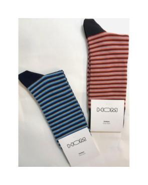 Duo de chaussettes Hom rayures Seventies