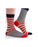 Chaussettes Rayures Asymétriques fil Homme Berthe